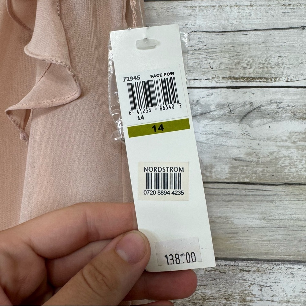 NWT Maggy London Face POW Light Pink Formal Dress size 14 - Picture 3 of 7